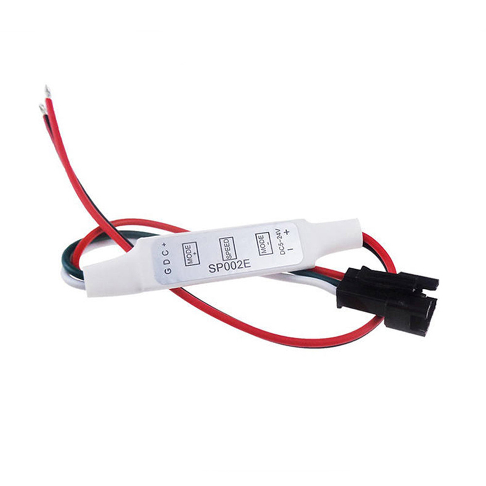 Sp002 Mini 3-Button Led Full Color Controller 5V-24V 2811/2812 Fantasy Light Strip Light Strip Controller