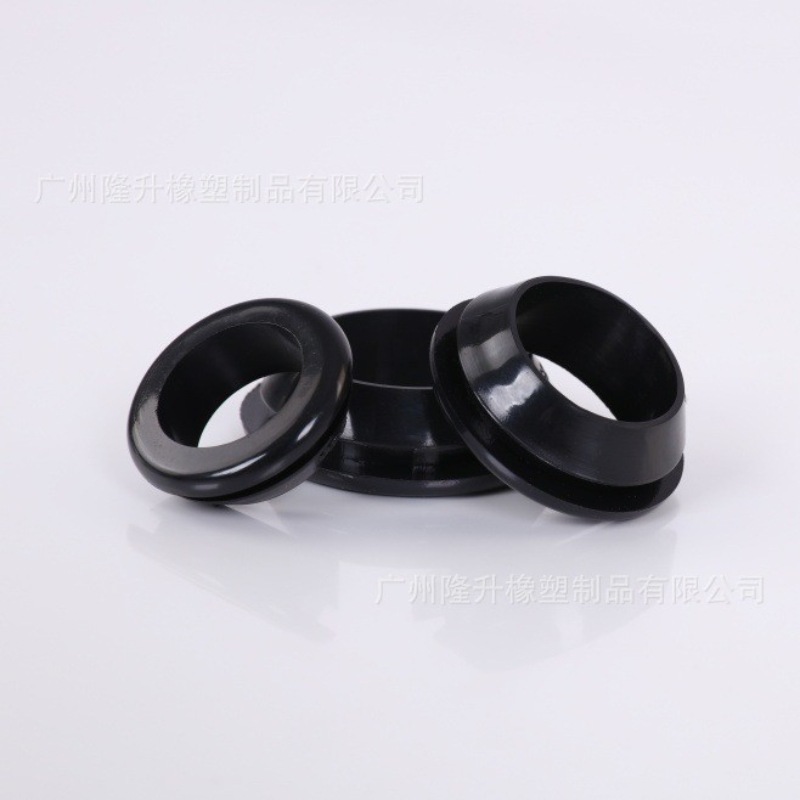 Rubber Quick-loading Protective Coil Single-sided Protective Wire Ring Sealing Ring Buckle-type Conical Over-coil Protective Wire Cover