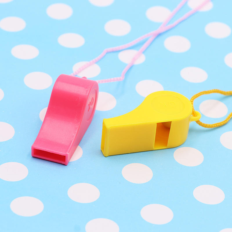Sporting goods plastic whistle children's toys color Cheer cheer up referee whistle fans factory direct wholesale