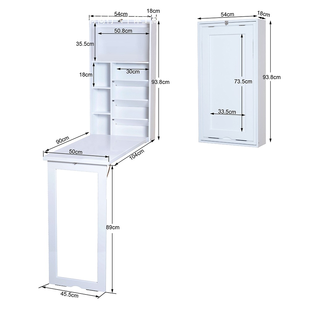 Solid Wood Outdoor Small Apartment Wall-mounted Apartment Foldable Storage Multi-functional Bar Desk Balcony Storage Table