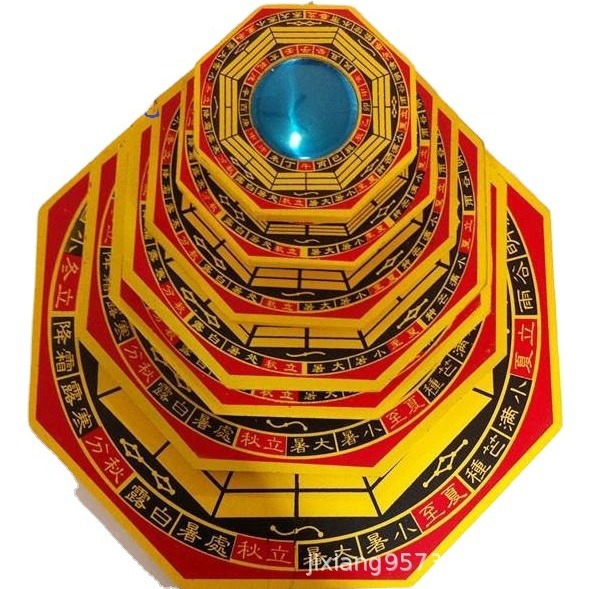 Оптовая продажа деревянного зеркала Багуа на 4 дюйма для дома