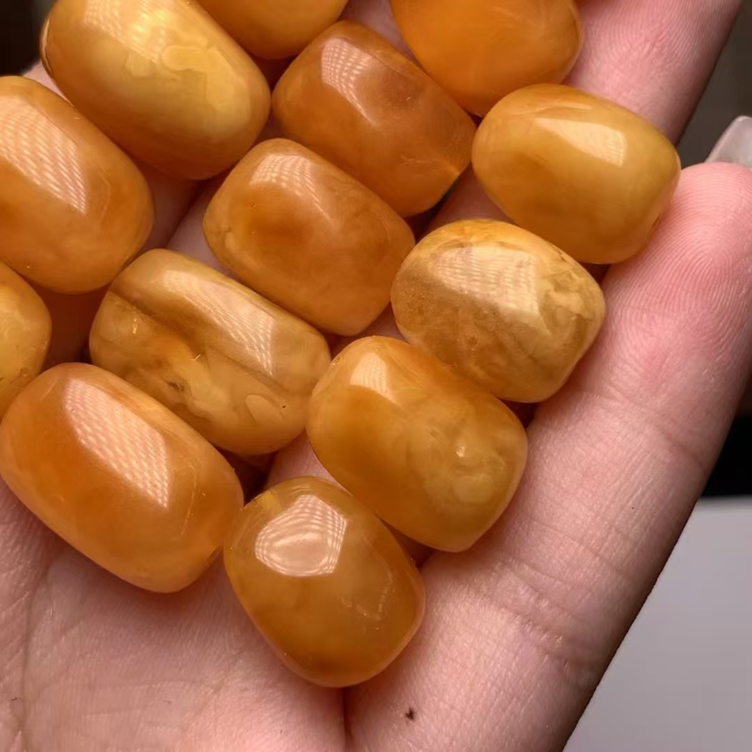 Natural Beeswax, Russian Material, Old Honey Flower Wax, Loose Beads, Waxy Rich Cultural Toys, DIY Accessories, Ketang Jewelry Wholesale