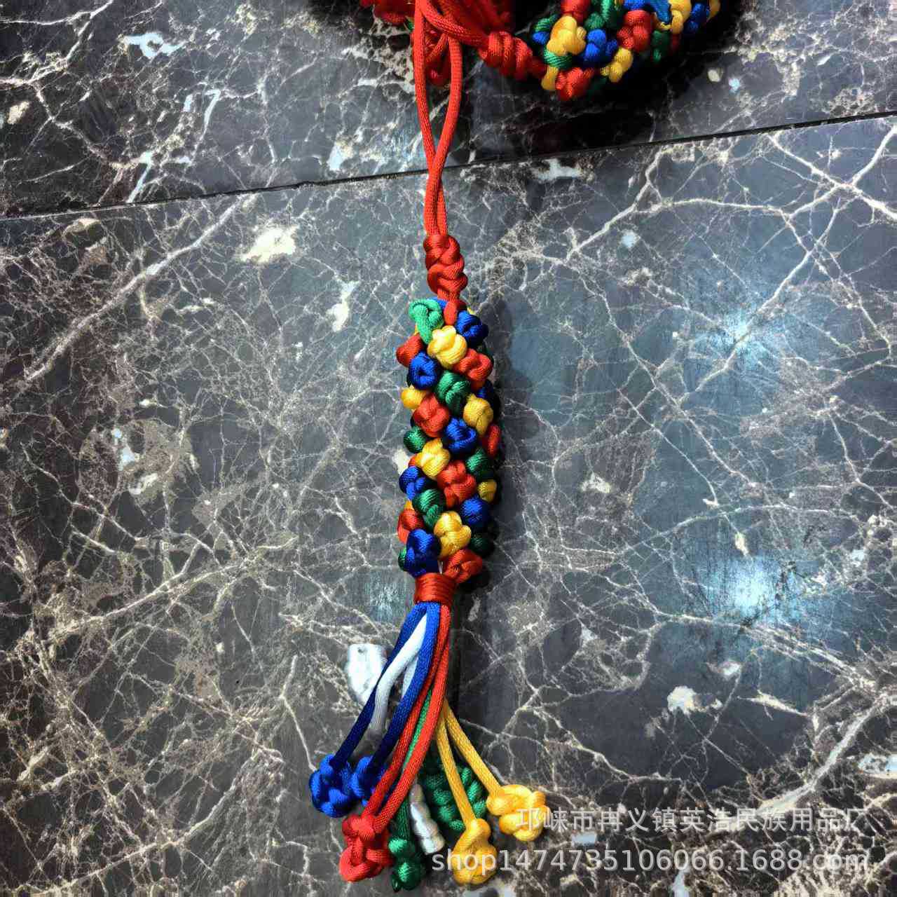 Ethnic pendant car hanging large pineapple knot