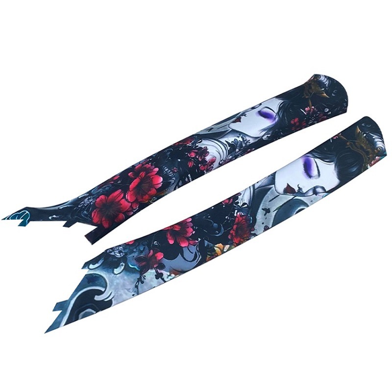 Car AB Column Applique National Tide Brocade Embroidery Self-adhesive Cloth Universal AB Column Ceiling Retrofit Car Interior Jewelry