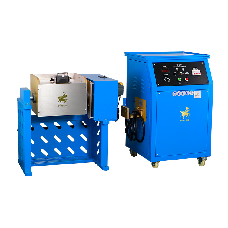 Special Medium Frequency Furnace for Precious Metal Smelting, Split Pouring Gold Smelting Equipment, Induction Heating Gold, Silver and Copper Smelting Furnace