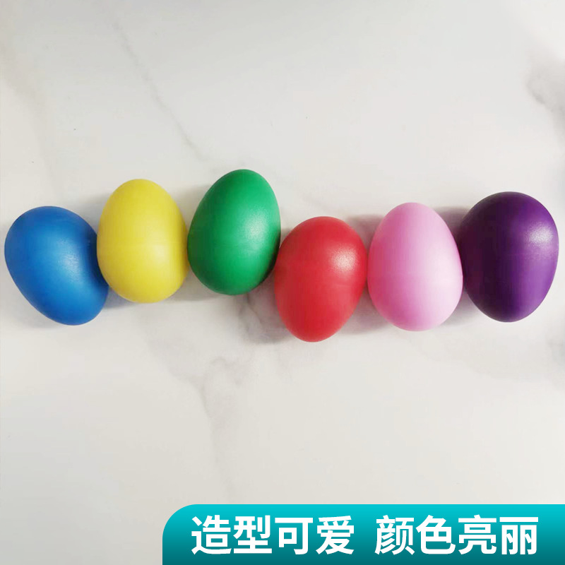 Wholesale Plastic Sand Egg Musical Instruments Colorfulful Sand Egg Children's Early Education Musical Instruments Orff Percussion Instruments