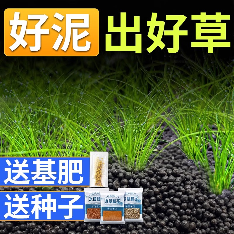 Special Water Grass Mud for Ecological Fish Tank Water Purification Landscape Base Sand Seed Water Algae Mud Nutrient Soil Non-Ceramsite Sand Feeding Base Fertilizer
