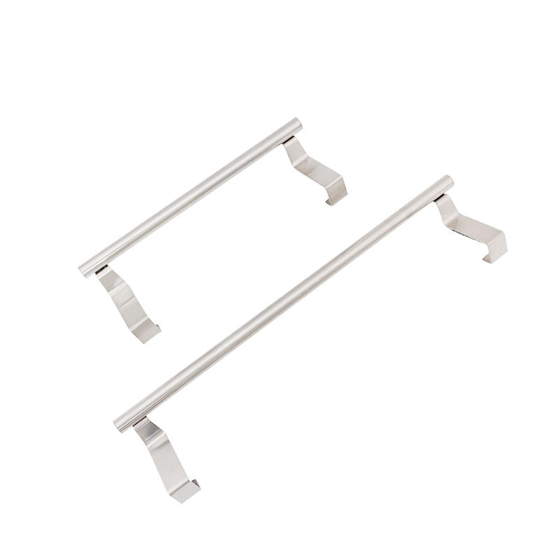 Factory in stock Stainless Steel Telescopic Towel Rack Kitchen Punch-free Towel Bar Cabinet Door Back Type Rag Rack