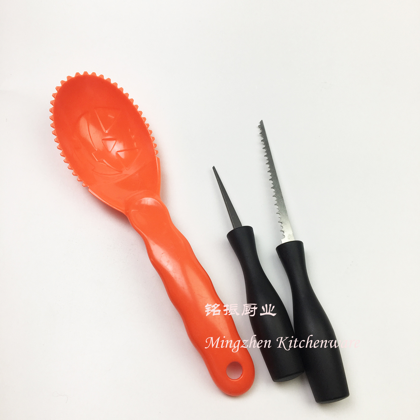 Stainless Steel Pumpkin Carving Set Fruit Carving Halloween Pumpkin Carving 3-Piece Set Pumpkin Tool Halloween