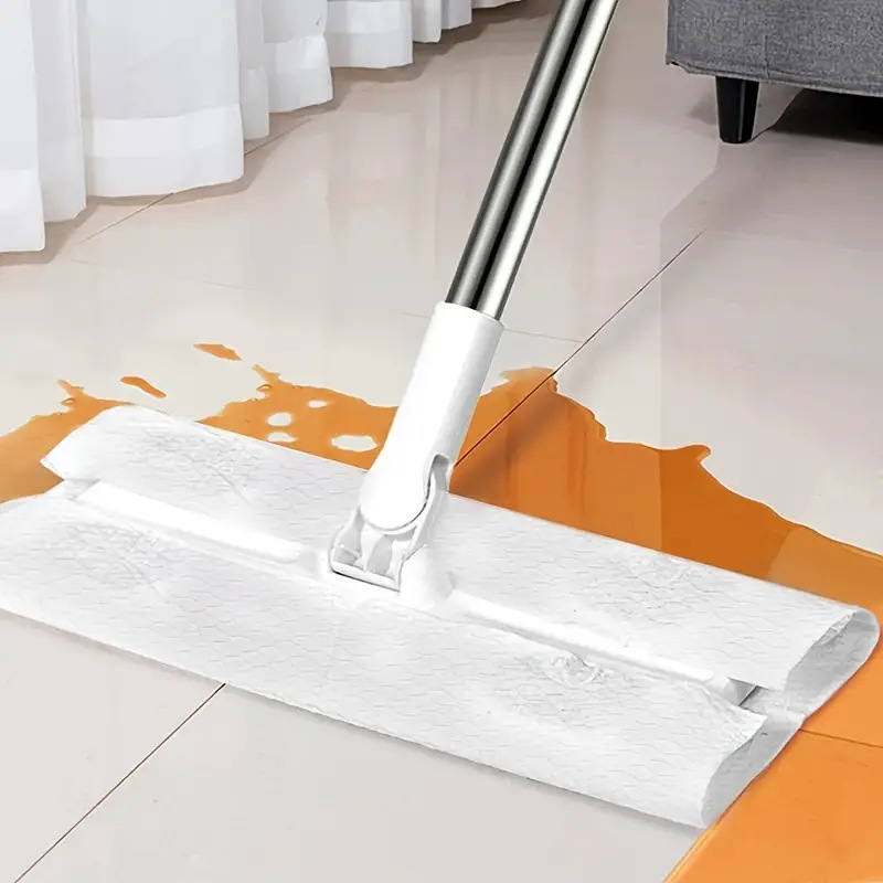 Cross-border Explosions Dust Removal Paper Disposable Household Dust Removal Cloth Electrostatic Mop Pad Floor Tile Floor Cleaning Supplies