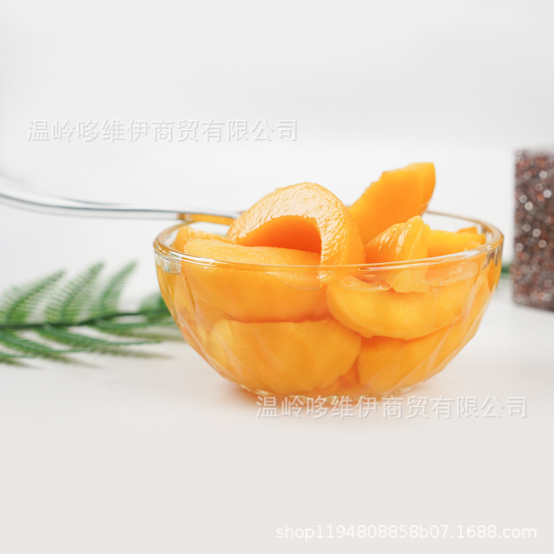 Duoweiyi Canned Yellow Peach Canned Yellow Peach 3kg 6 Cans Commercial Buffet Fruit Cold Drink Raw Materials