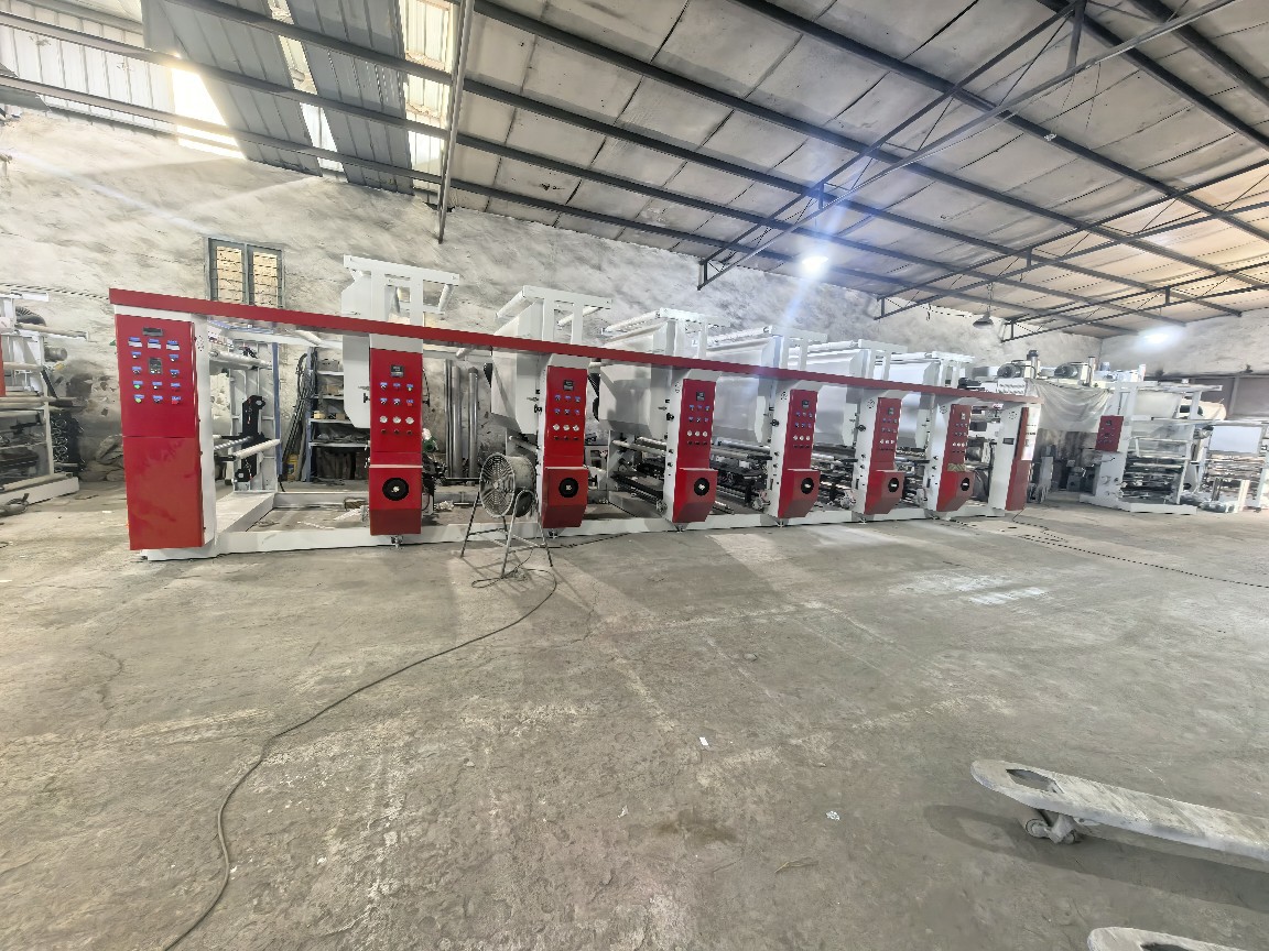 Rotogravure Fully Automatic Computer Color Printing Machine Double Release and Double Collection High Speed Plastic Film Paper Ink Printing Machine