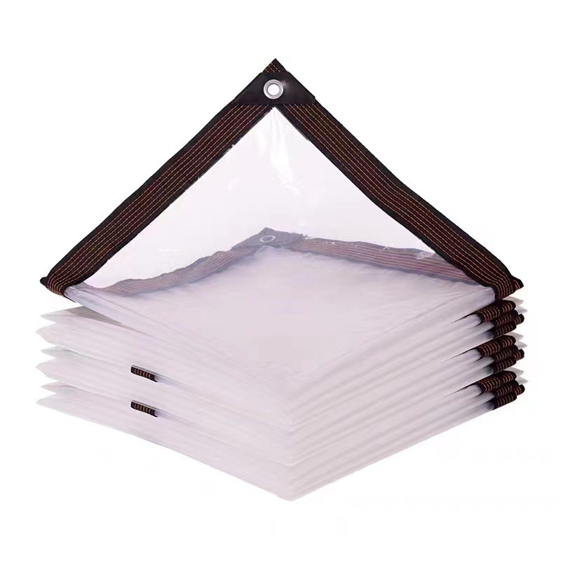 Custom edging perforated plastic film greenhouse film transparent rainproof cloth flower insulation cold-proof non-drip film plastic film