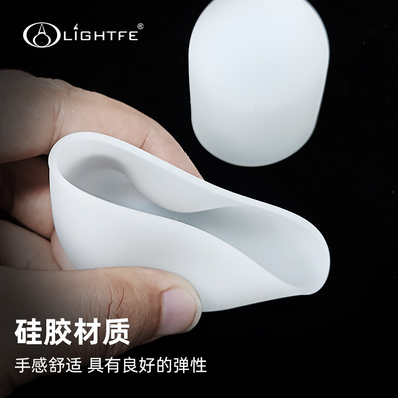 Manufacturer Wholesale Lighting Flashlight Accessories Hard Plastic Tent Lampshade Small Bright Flashlight Signal Light Soft Light Cover