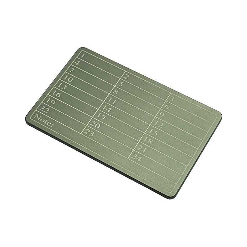 Aluminum Alloy Word Memorizer (Password Book) Manufacturer Supplies Double-Board Engraving Mnemonic Board Stainless Steel Sign