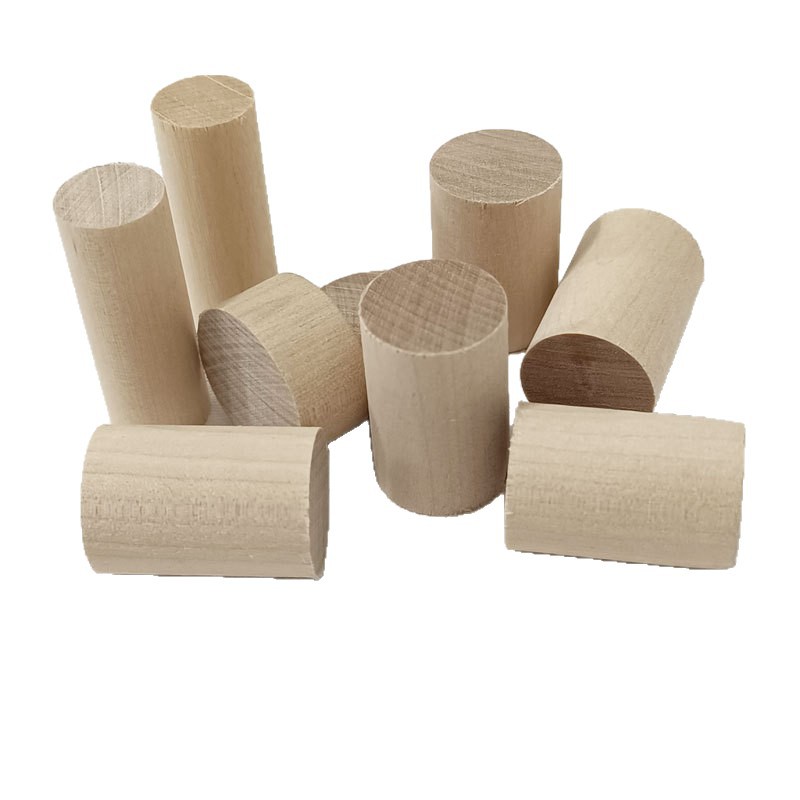 Small Round Wood Chips, Short Round Wood Columns, Solid Wood Sticks, Wood Building Blocks, Kidsren's Kindergarten Handmade DIY Model