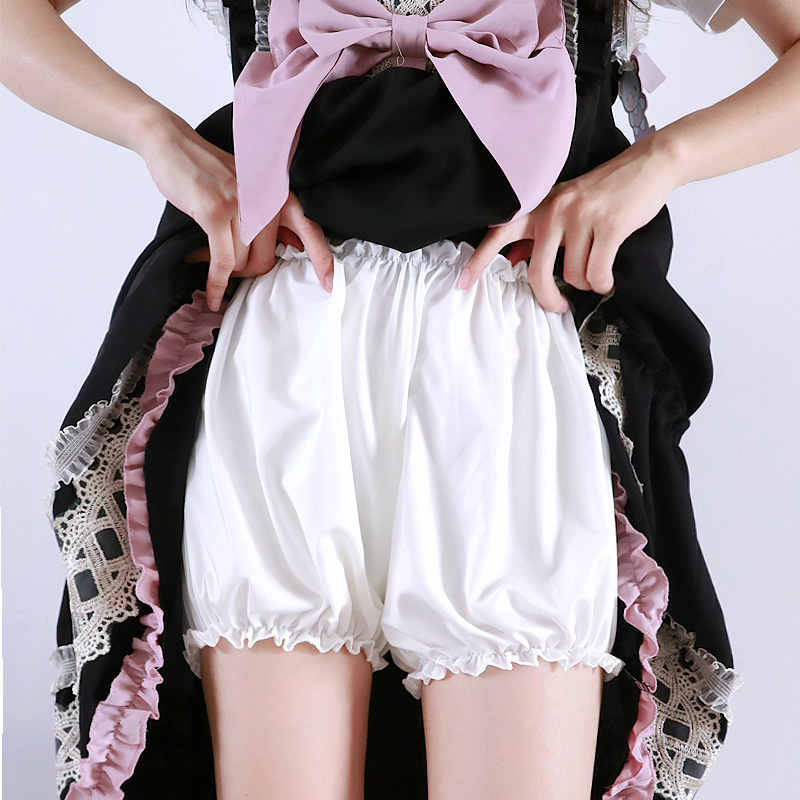 Jk Safety Shorts Anti-Exposure for Women, Can Be Worn Outside, Pumpkin Pants, Loose Home Leggings, Inner Shorts, Ruffle Pants