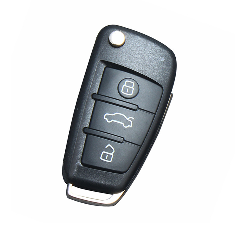 Factory wholesale applicable to Audi car key shell anti-theft device VVDI KD sub-machine folding remote control shell