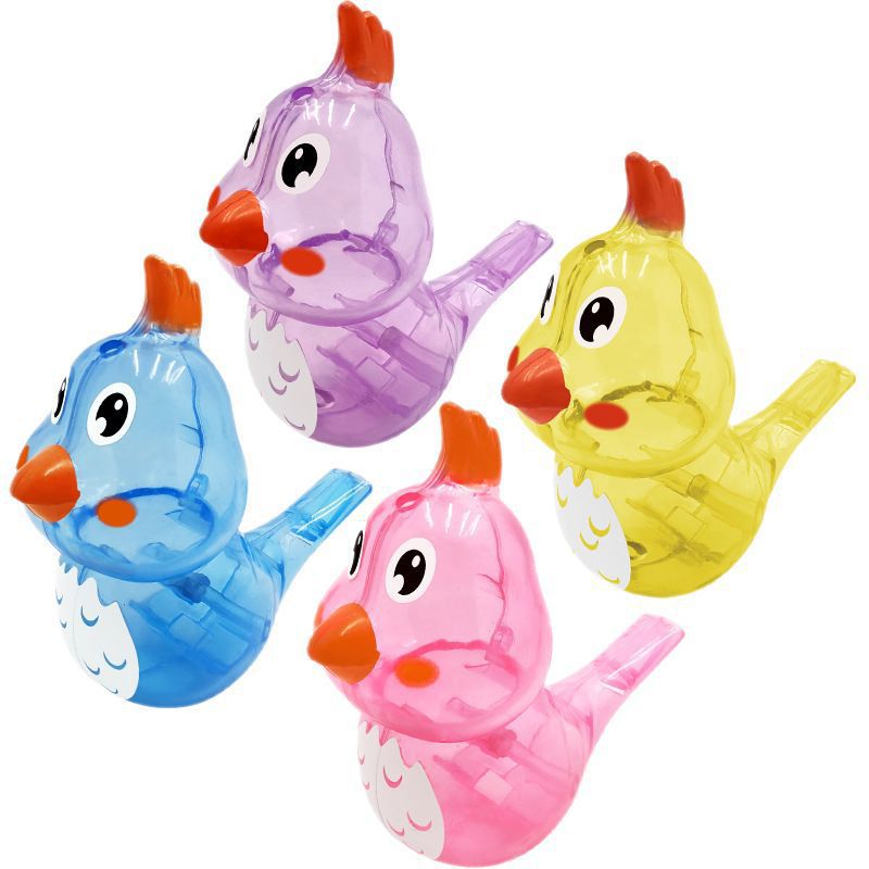 Colorful Plastic Water Bird Whistle Can Add Water to Learn Bird Calls, Water-Filled Whistle Toy, Fun Whistle, Kidsren's Oral Muscle Training