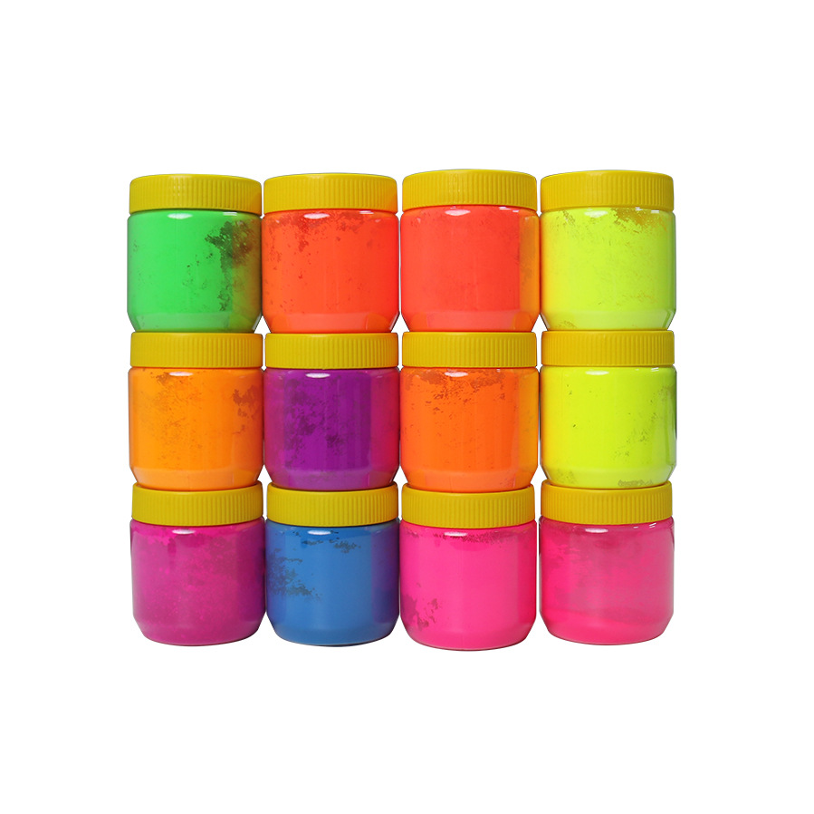Domestic Universal Fluorescent Powder Wv Plastic Fluorescent Pigment Easy to Disperse Non-Stick Screw Fluorescent Pigment