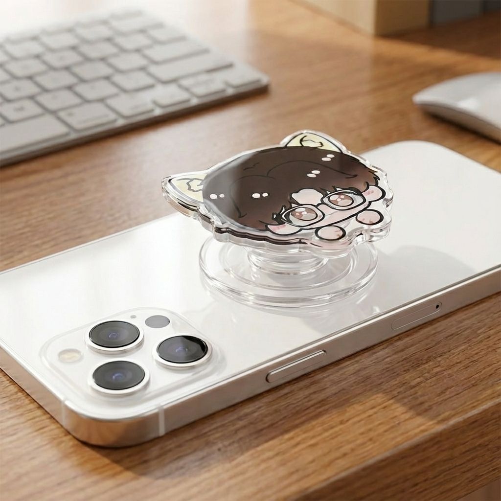 Acrylic Magnetic Airbag Mobile Phone Holder Magsafe Universal Mobile Phone Holder Cute Cartoon Mobile Phone Support