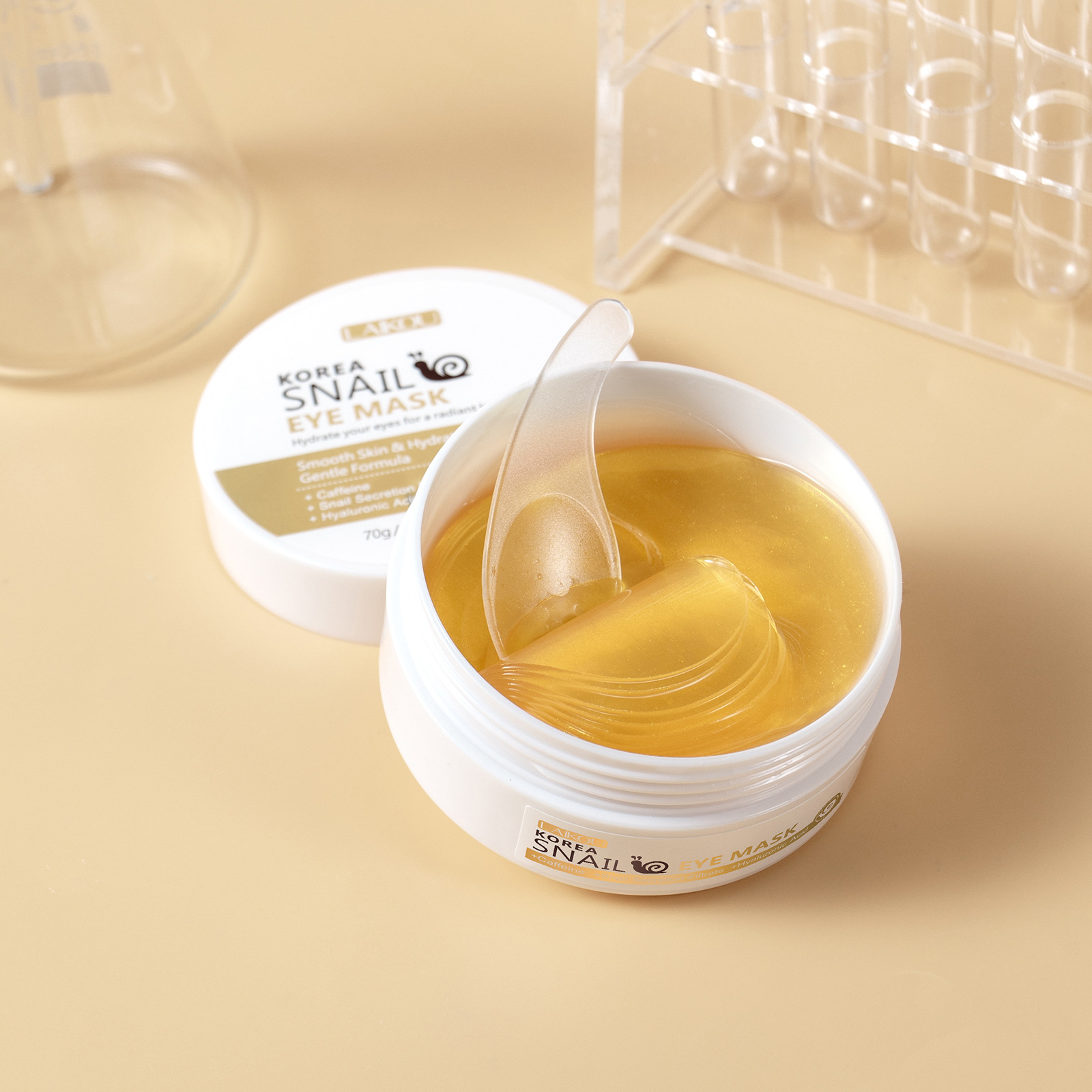 Маска для глаз Laikou Snail, 50 штук, увлажняющий уход за кожей