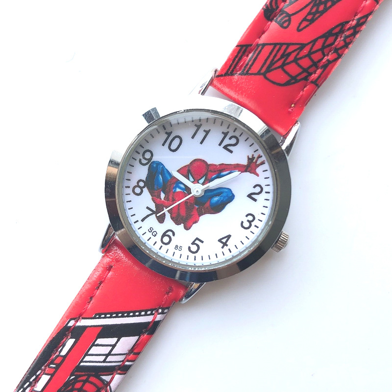 Cartoon Belt Children's Watch Boys Elementary School Spider-Man Quartz Watch Gift Watch Wholesale Dropshipping