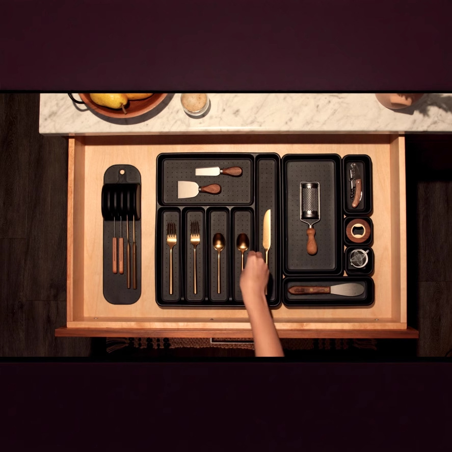 Simple Kitchen Knife Storage with 5 Slots and 11 Slots Soft Rubber Knife Holder Knife Rest Knife Holder Pad Knife Holder Integrated