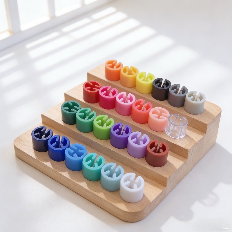 Кросс-бордерная цветная непечатаемая размерная пряжка круглая размерная метка 21 цвет на выбор