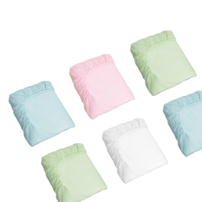 Disposable Bed Sheet Quilt Cover Pillowcase Bed Hat Double Four-piece Set Travel Hotel Dirty-separated Sterilized Non-washable Bedding