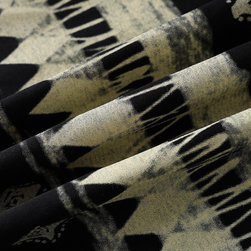 1198 Summer New Loose Short-Sleeved T-Shirt Men's Trendyy Fashionable Breathable Gas Shirt