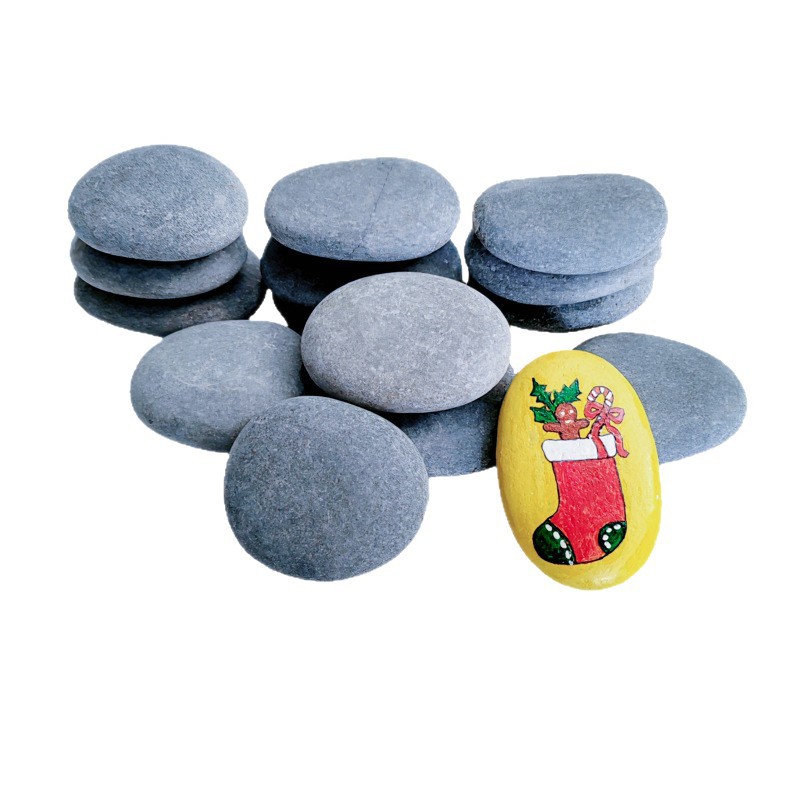 Cross-Border Painting Stone Hand-Painted Pebbles Flat Stone DIY Stone Painting Painted Stone Painting Material Package