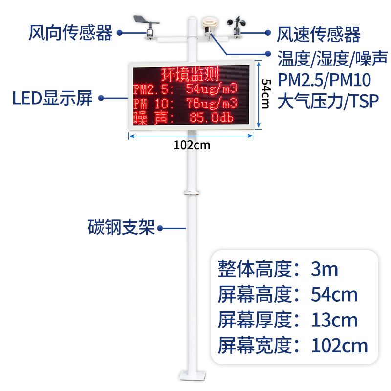 Yangtze Monitoring System Construction Site Environment Air Noise Decibel Dust Pm2.5 Gas Real-Time Online Detector