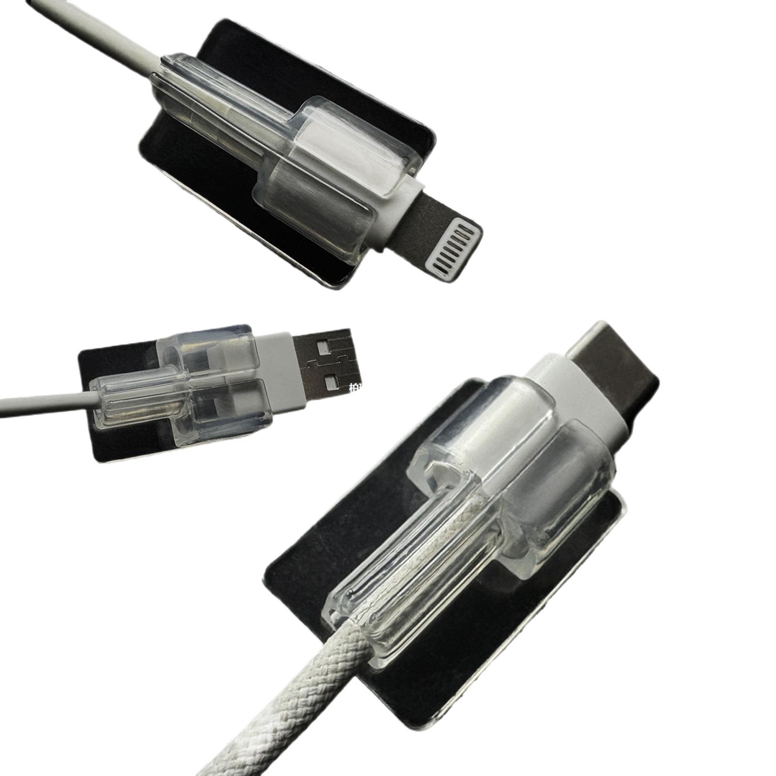 Wave Flat Wire Bite Device Cable Clip Data Cable Protective Cover Apple Android USB Anti-Break Charging Head