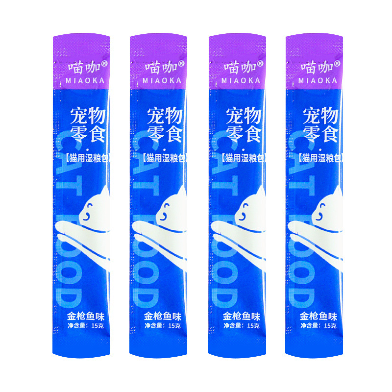 Cat Strips, Cat Snacks, Wet Food, Wonderful Fresh Packs, Cat Nutrition Strips, Adult Cats and Kittens Mixed with Cat Food, Pet Snacks Wholesale