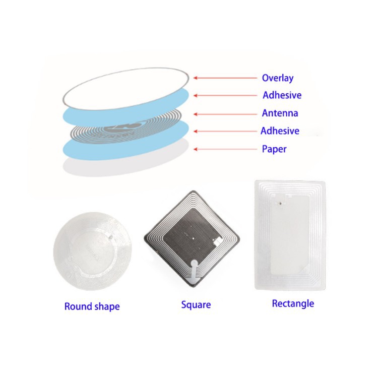 Spot Nfc Chip Sticker Wet Inlay Label 213 215 Chip Label Nfc Anti-Magnetic Label Sticker Anti-Metal