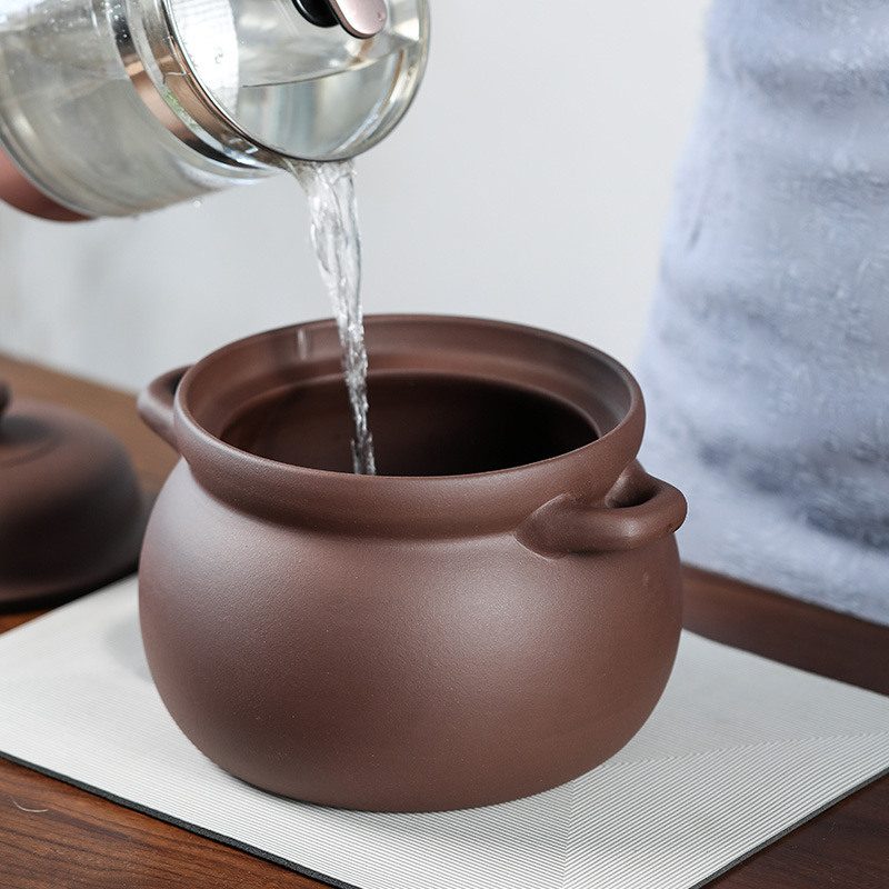 Wholesale Yixing Purple Clay Pot Soup Pot Stew Pot Household Chinese Gas Stove Open Flame Electric Ceramic Stove Natural Uncoated Unglazed