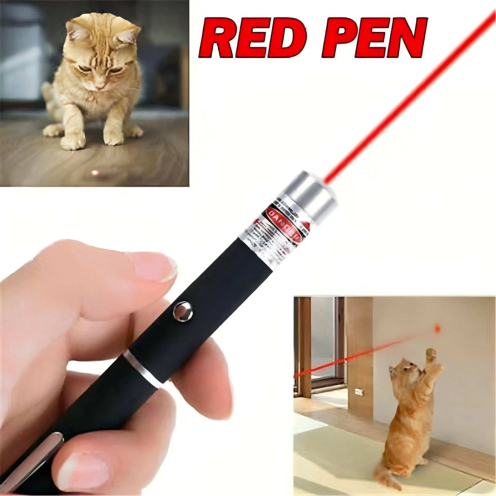 3-Pack Cat and Dog Pointer 101 Single-Point Laser Cat Chasing Exercise Toy Indoor Classroom Teaching Pointer