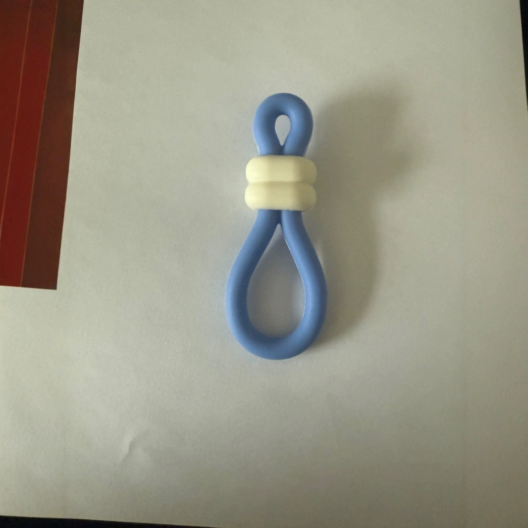 Color silicone cable tie cup with hanging buckle DIY