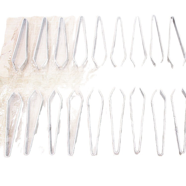 Wholesale flat mouth thickened Fishbone clip stainless steel goose feather clip hair pulling clip hair remover kitchen gadget