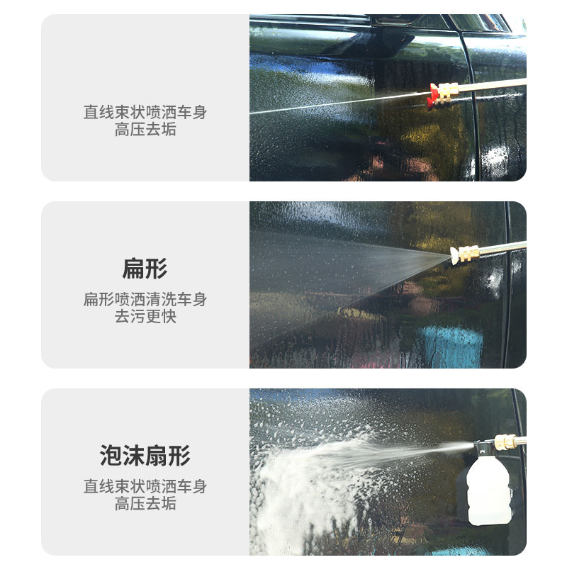 New Portable Lithium Battery Car Washing Machine Cross-Border Household High-Pressure Car Washing Artifact Rechargeable Electric Car Washing Water Gun