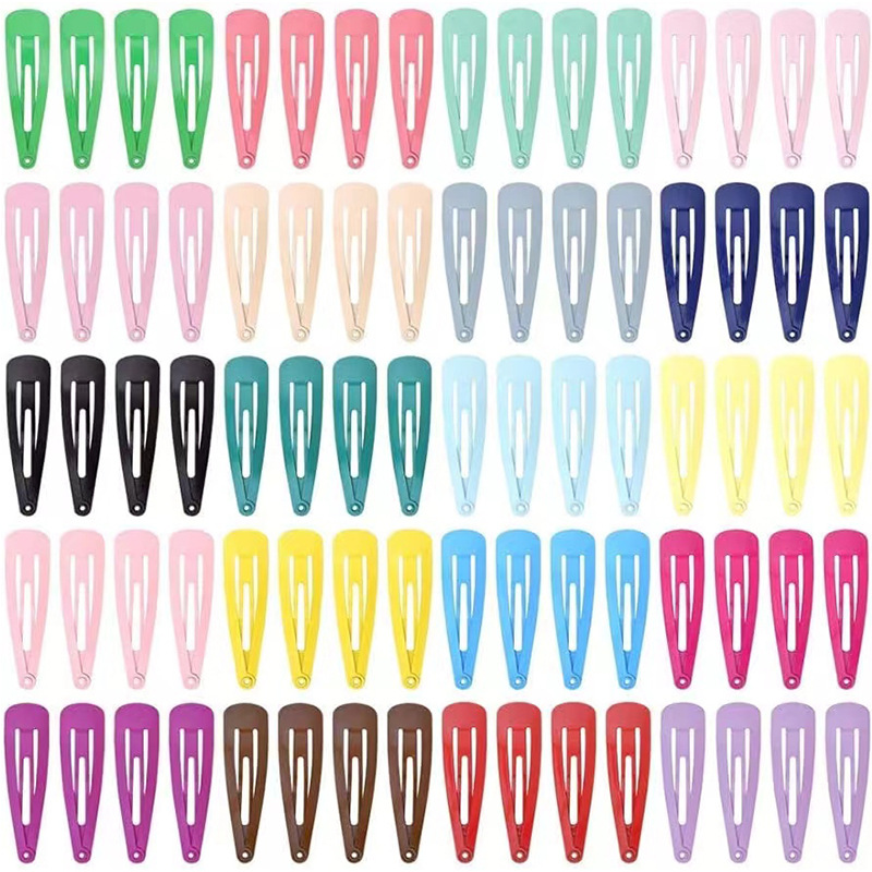 Color Gloss Hairpin Baking Paint Water Drop bb Clip Children's Baby Broken Hair Bangs Hairpin Hair Accessories