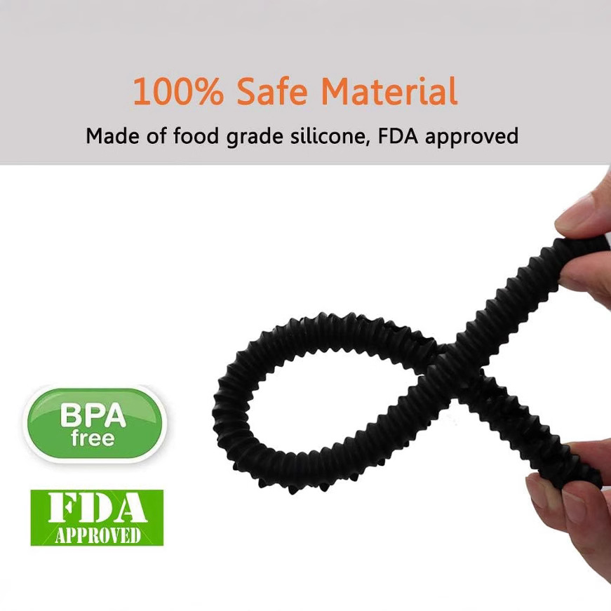 High Temperature Resistant Silicone Insulation Strip, Anti-Scalding Strip, Special Threaded Rubber Strip for Microwave Oven, Oven Insulation Tube, Anti-Scalding Rack