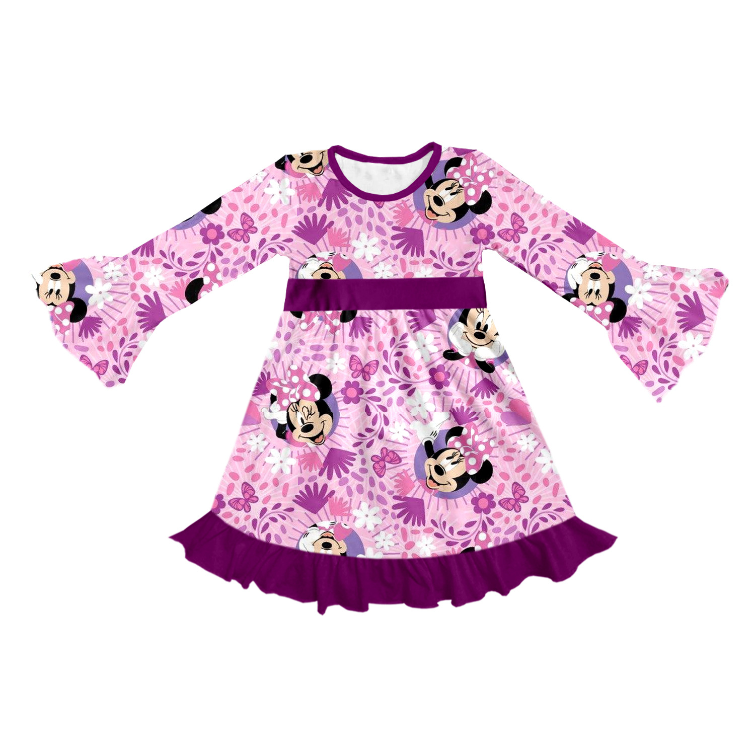 Boutique Foreign Trade Children's Clothing Printed Children's Cute Creative Customized Autumn Nightgown