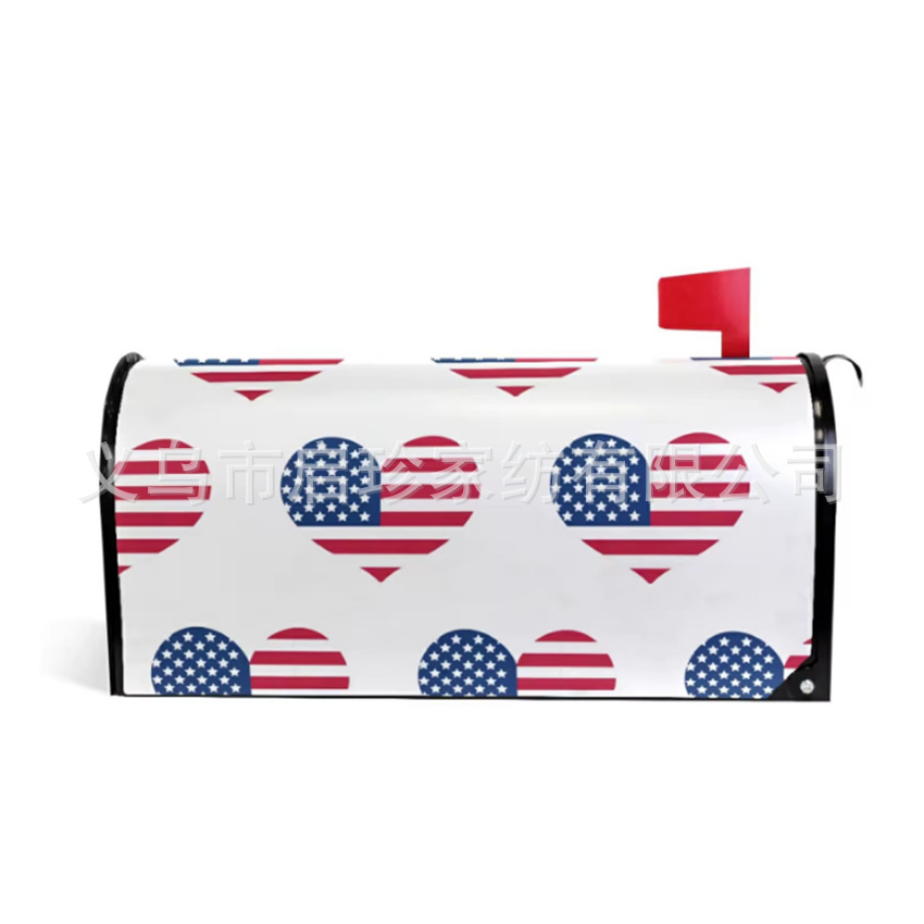 Cross-border Amazon Magnet Mailbox Cloth Printed Mailbox Cylinder Cover/Mailbox Cover Decorative Mailbox Magnetic Protection Cover