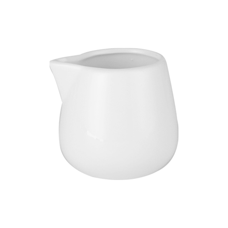 Ceramic Milk Spoon Milk Pot Western Food Steak Black Pepper Sauce Juice Bucket Cooking Tableware Coffee Cube Sugar Cup Milk Cup Utensils