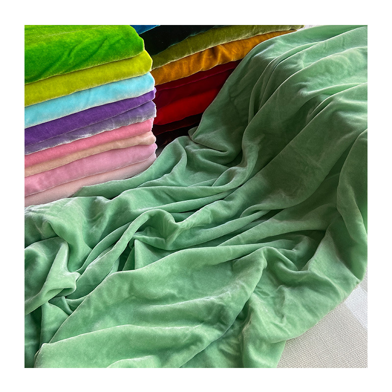 140 Wide Pure Color Silk Velvet Fabric, Autumn Mulberry Silk Velvet Dress Cheongsam Top Fabric