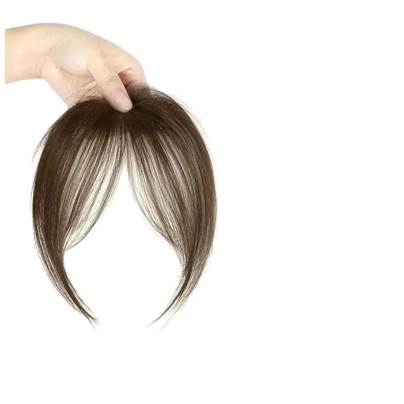 Simulated Hair Bangs with a Natural Look for Women, Lightweight, Breathable, Invisible, Seamless, and Flattering French-Style Fake Bangs