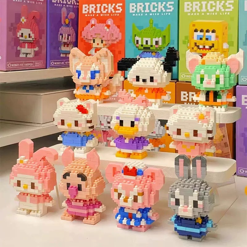 Совместимые с Lego Микрочастицы Строительные Кубики Мультяшная Кукла Звезда Дай Лу Образовательные Игрушки для Сборки Оптовая Торговля