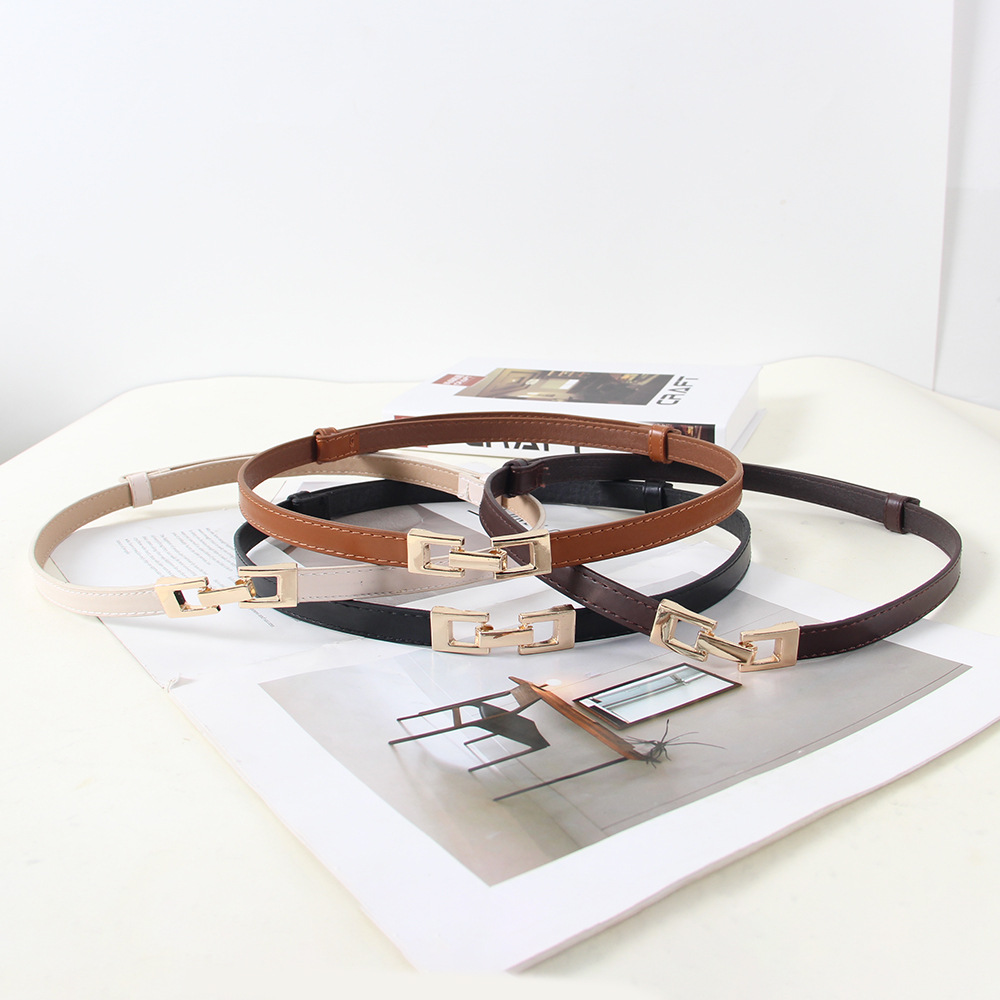 All-match women's thin belt buckle fashion decorative waist sweater suit belt with dress waist chain